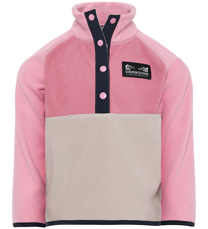 Didriksons Fleecetrøje - Monte - Heather Pink