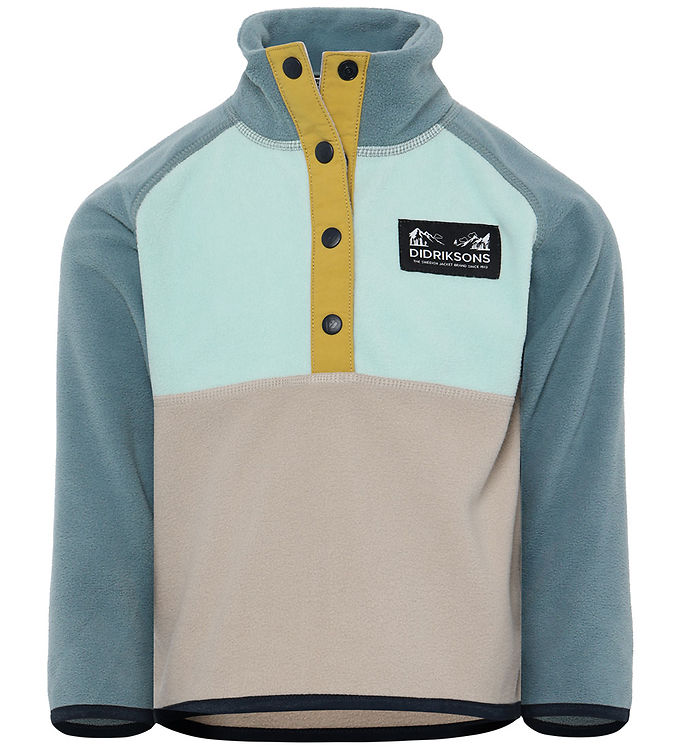 Didriksons Fleecetrøje - Monte - Ocean Mint Didriksons Fleecetrøje - Monte - Ocean Mint