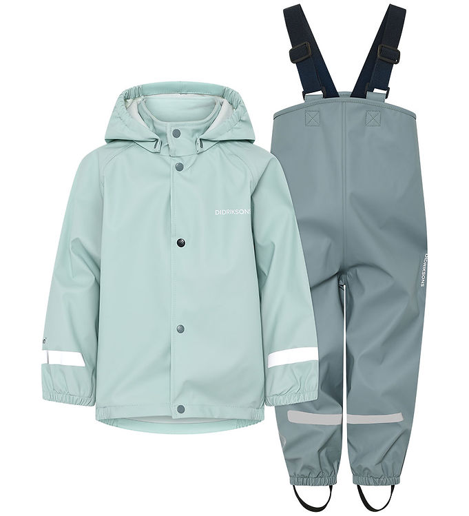 Didriksons Regntøj m. Seler - PU - Slaskeman - Ocean Mint Didriksons Regntøj m. Seler - PU - Slaskeman - Ocean Mint
