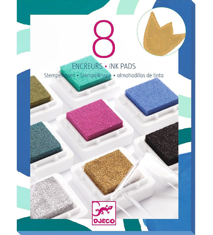 Djeco - 8 Stempelpuder - Chic Djeco - 8 Stempelpuder - Chic