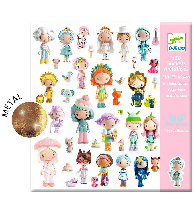 Djeco Klistermærker - 160 stk - The Little World Of Tinyly Djeco Klistermærker - 160 stk - The Little World Of Tinyly