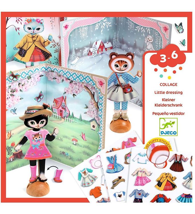 Djeco Kreasæt - Colage - Little Dressing Djeco Kreasæt - Colage - Little Dressing