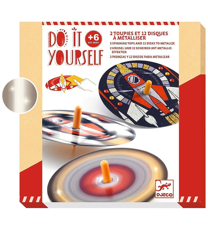 Djeco Kreasæt - Do It Yourself - Snurretoppe - Raketter