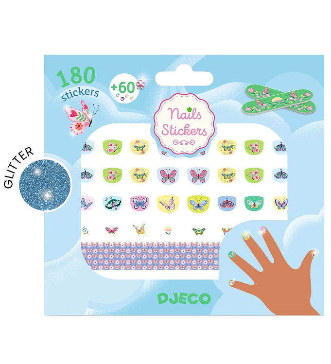 Djeco Negle Klistermærker - 160 stk - Glimmer Sommerfu