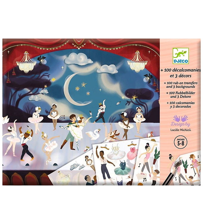 Djeco Overføringsbilleder - Balletdansere