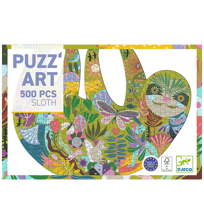 Djeco Puslespil - 500 Brikker - PuzzÂ´Art - The Sloth