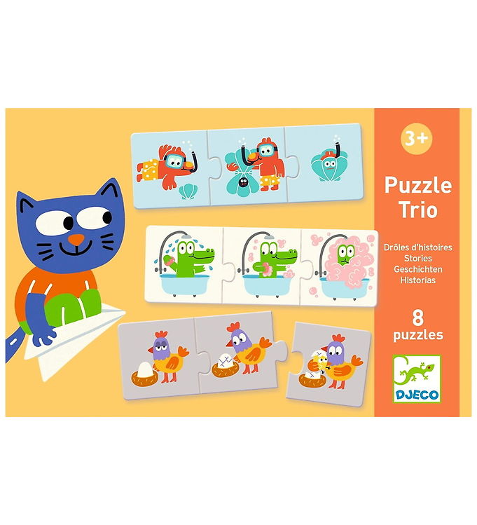 Djeco Puslespil - 8 Puzzles Djeco Puslespil - 8 Puzzles