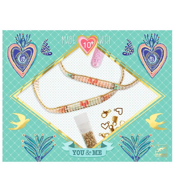 Djeco Smykkesæt - Miyuki And Hearts Djeco Smykkesæt - Miyuki And Hearts