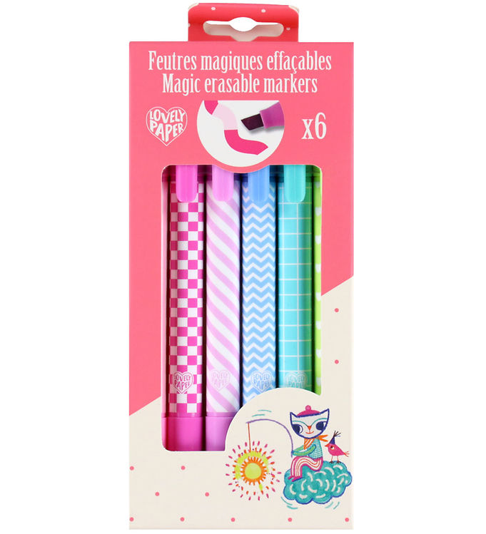 Djeco Trylletuscher - 6 stk. - Pastelfarver Djeco Trylletuscher - 6 stk. - Pastelfarver