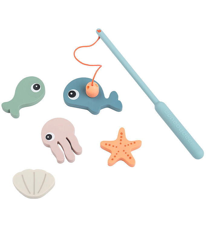 Done By Deer Badelegetøj m. Fiskestang - Sea Friends - Farvemix