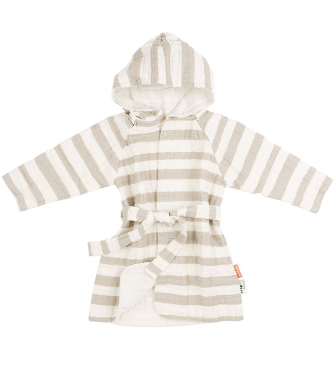 Done by Deer Badekåbe - Stripes - Sand