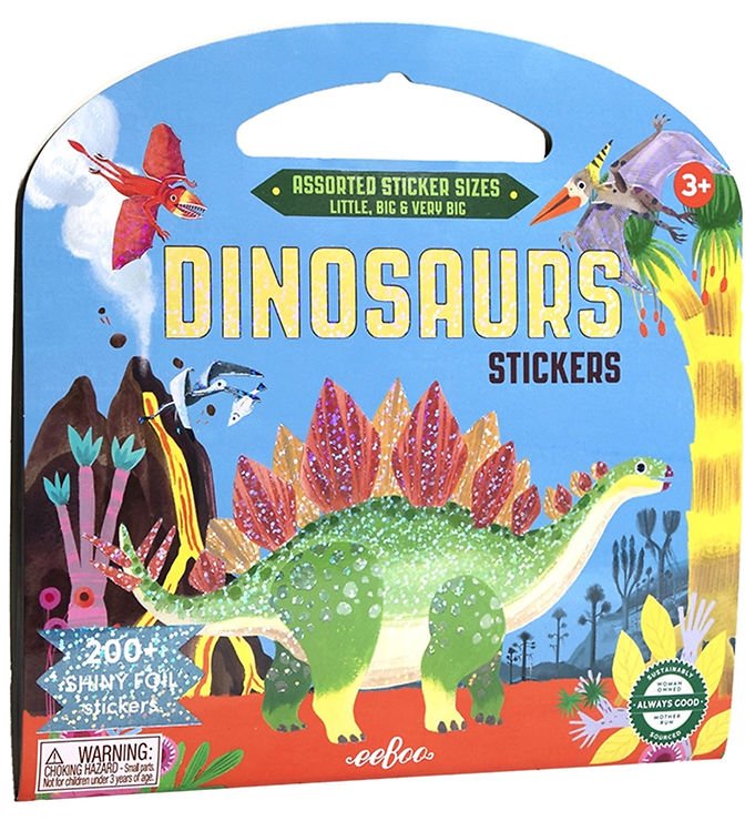 Eeboo Klistermærkebog - 200+ Klistermærker - Dinosaurer