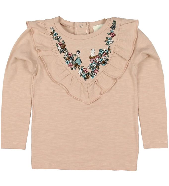 En Fant Bluse - Rosa m. Krave En Fant Bluse - Rosa m. Krave