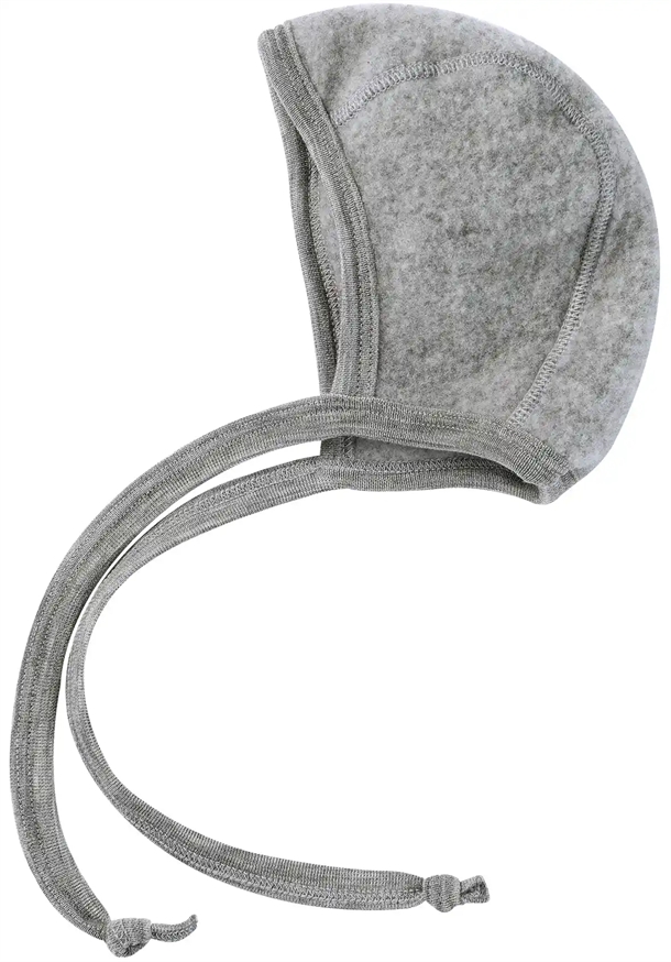 Engel Hue - Uld - Baby Bonnet Light Grey Melange Engel Hue - Uld - Baby Bonnet Light Grey Melange