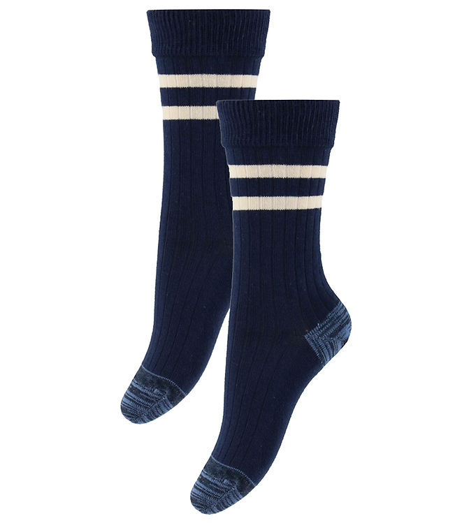 FUB Strømper - 2-pak - Dark Navy