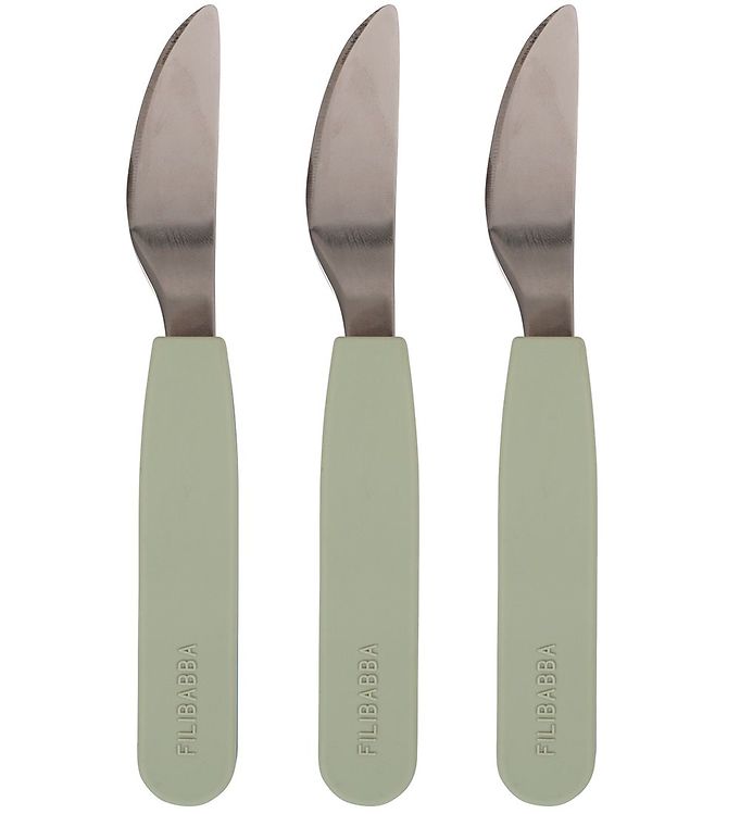 Filibabba Silikone Knive - 3-Pak - Green