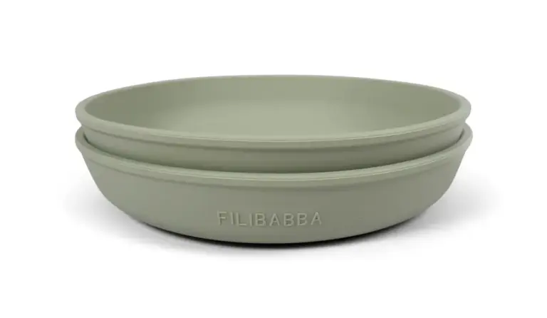 Filibabba Silikone Tallerken 2-pak - Green