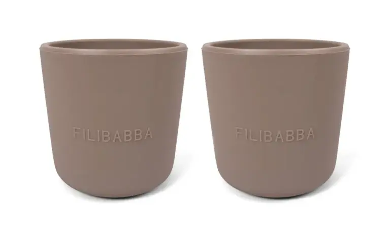 Filibabba Silikone kop 2-pak - Warm Grey