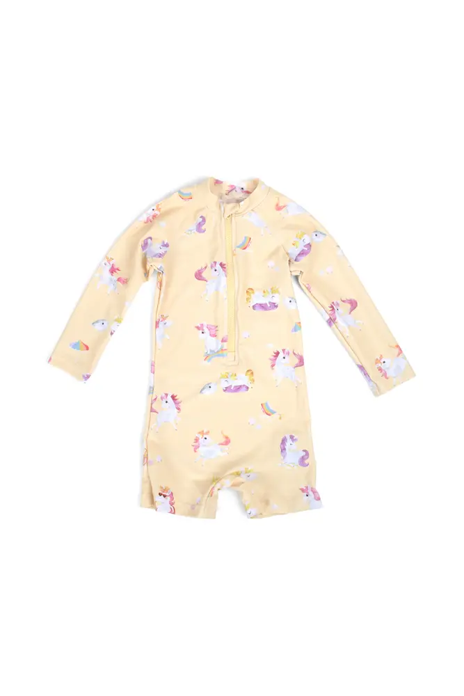 Filibabba Villads UV Dragt - Yellow - 3-4 ÅR