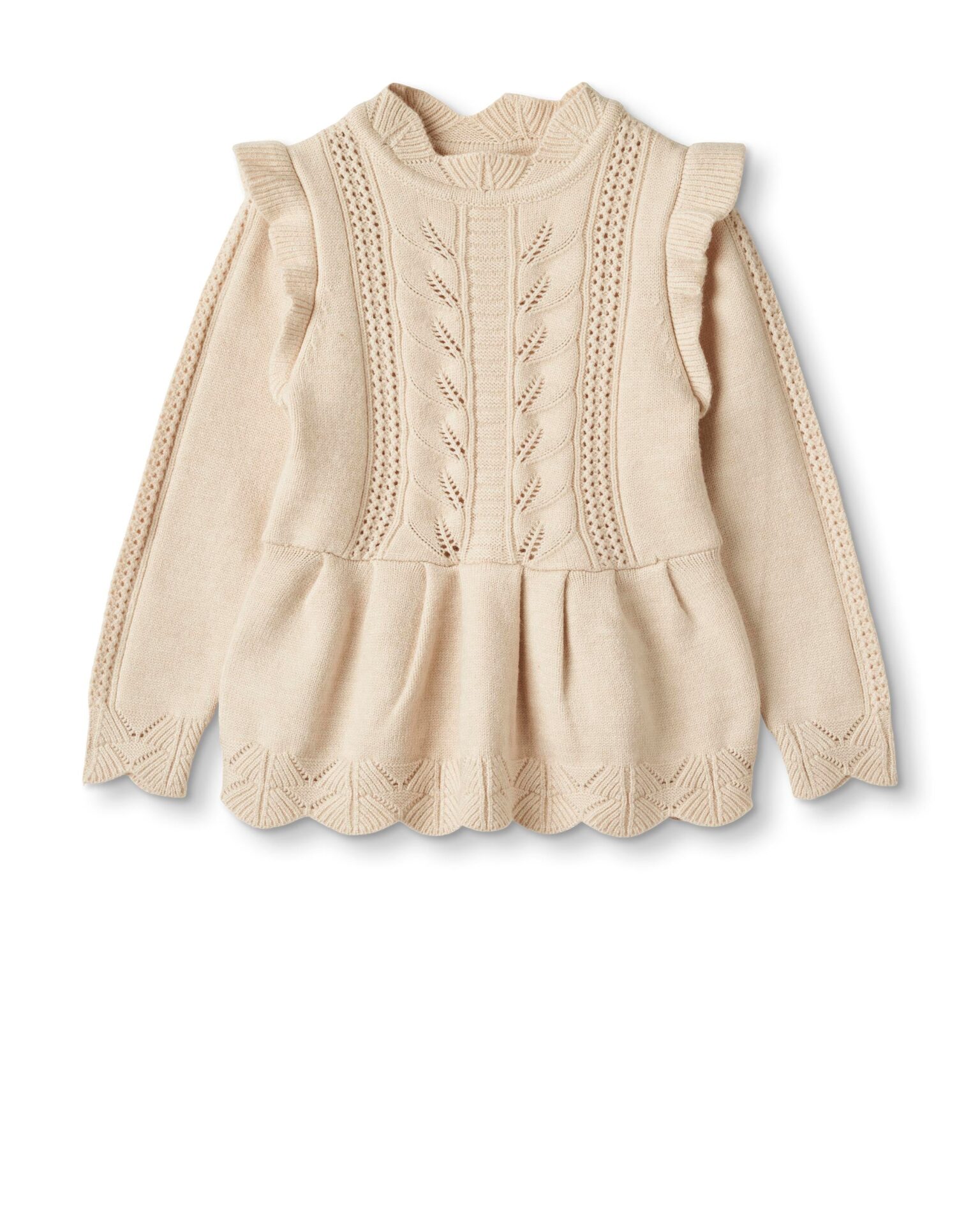Fliink Alilly Peplum Pullover - Sandshell - 86 cm