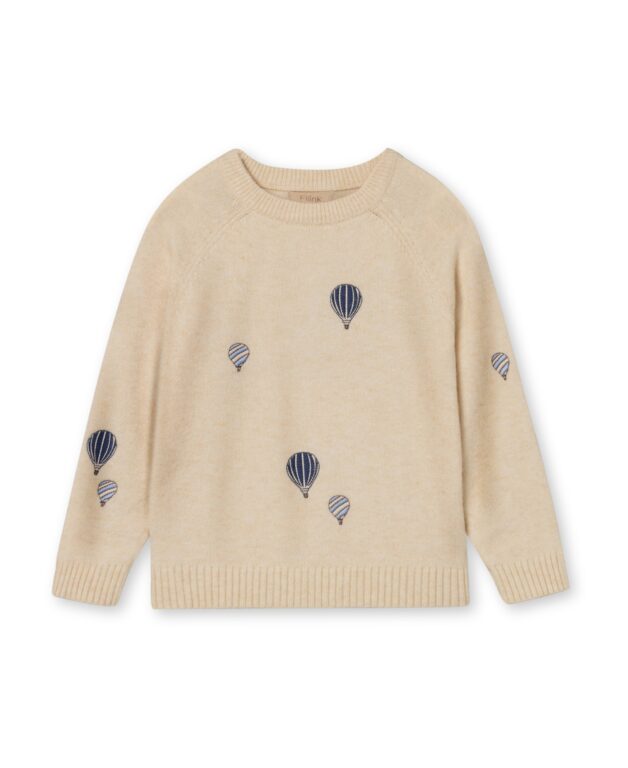 Fliink Alon Balloon Pullover - Sandshell - 80 cm