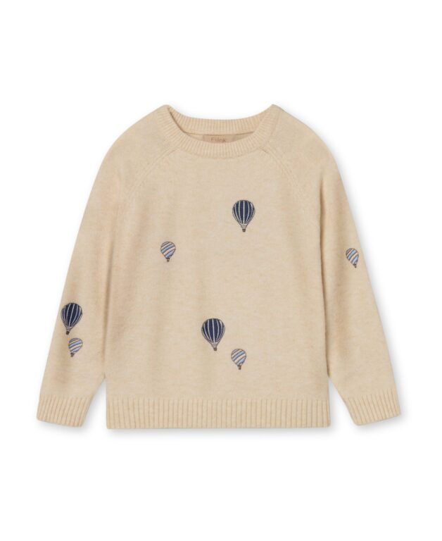 Fliink Alon Balloon Pullover - Sandshell - 80 cm