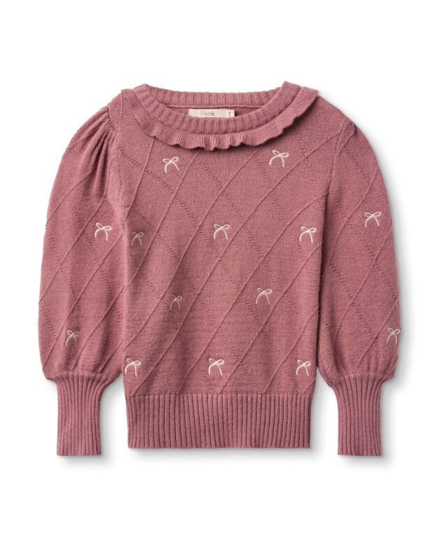 Fliink Alon Bow Blouse - Ash Rose - 86 cm