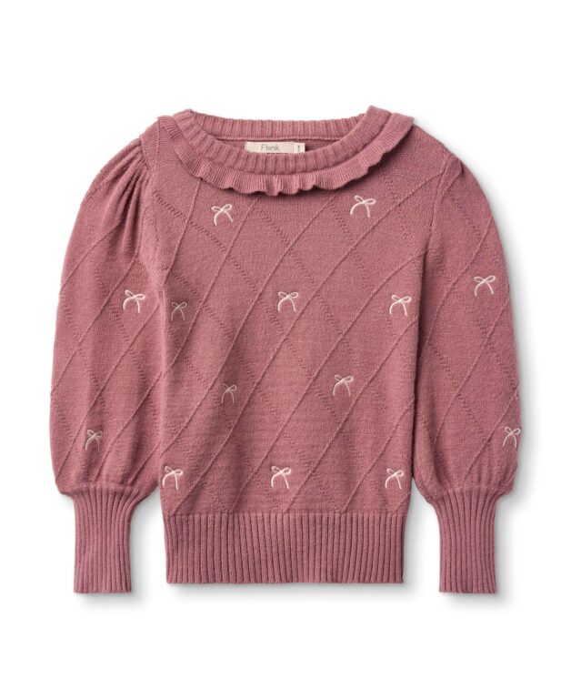 Fliink Alon Bow Blouse - Ash Rose - 86 cm