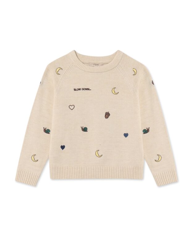 Fliink Benna Icon Pullover - Sandshell - 80 cm