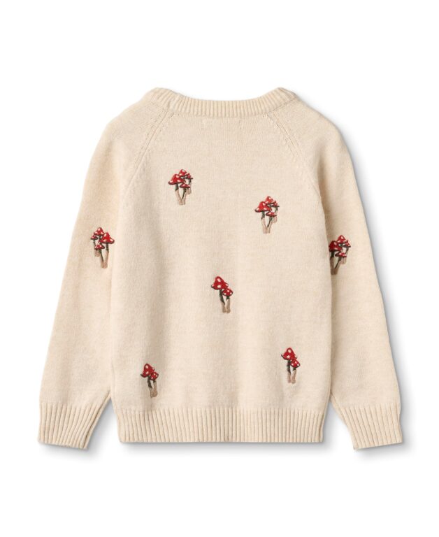 Fliink Benna Mushroom Pullover - Sandshell - 80 cm
