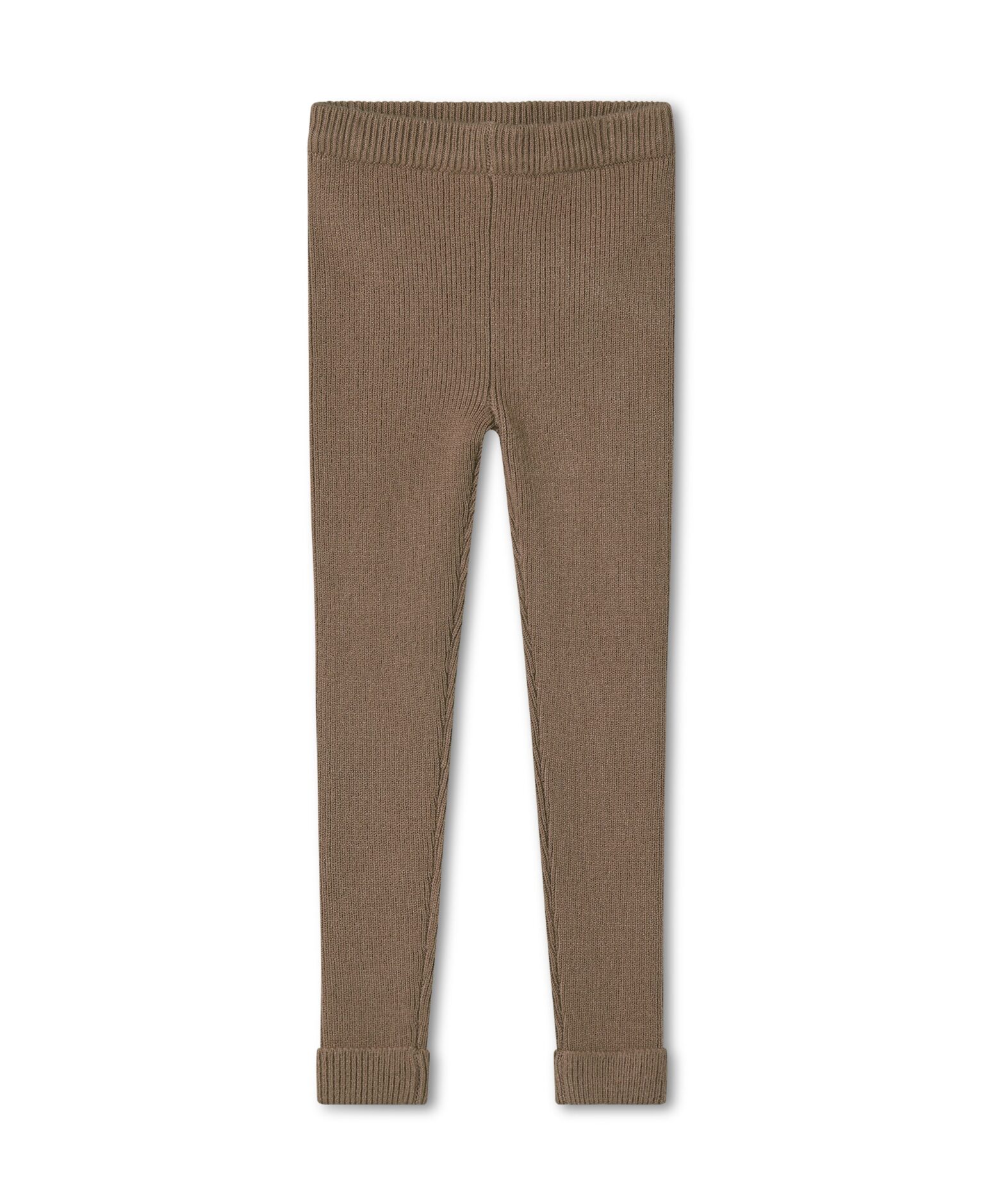 Fliink Benna Rib Leggings - Pine Bark - 86 cm
