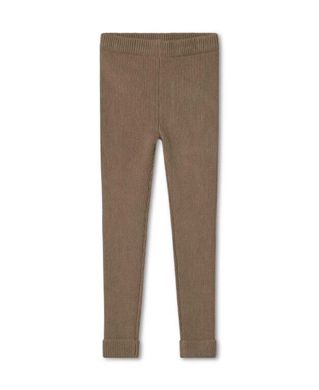Fliink Benna Rib Leggings - Pine Bark - 86 cm