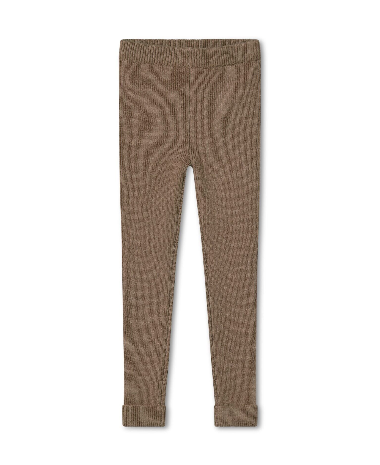 Fliink Benna Rib Leggings - Pine Bark - 86 cm