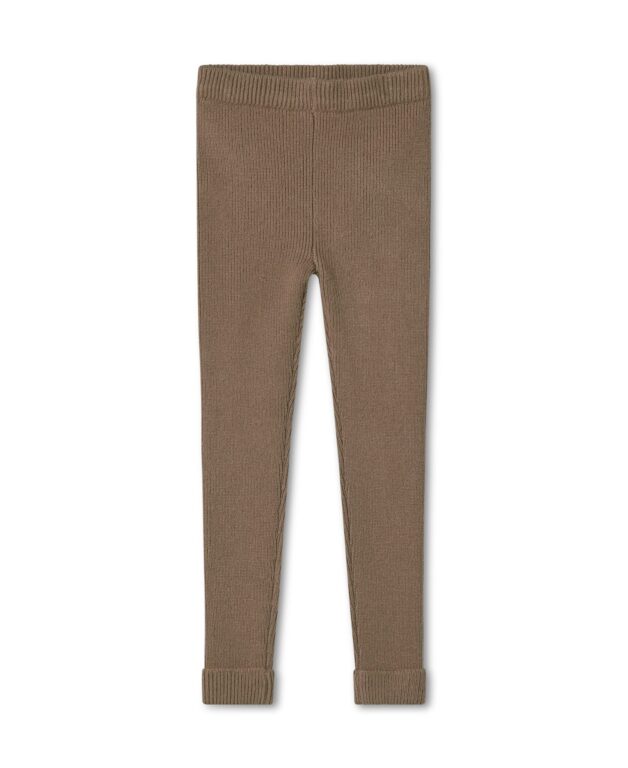 Fliink Benna Rib Leggings - Pine Bark - 86 cm