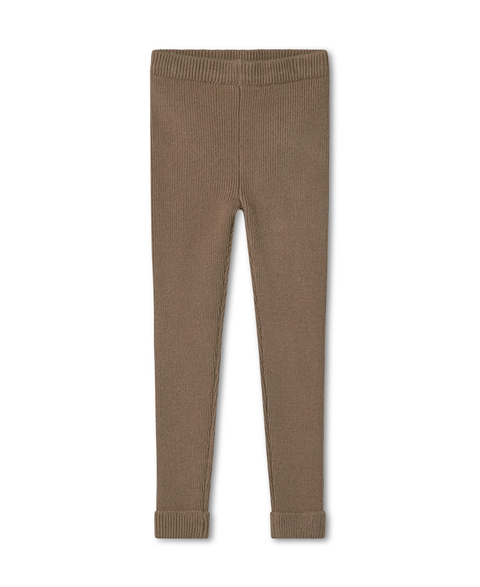 Fliink Benna Rib Leggings - Pine Bark - 86 cm