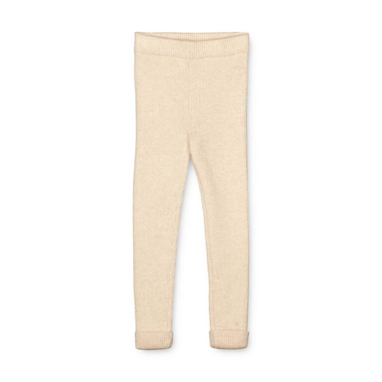 Fliink Benna Rib Leggings - Sandshell - 86 cm