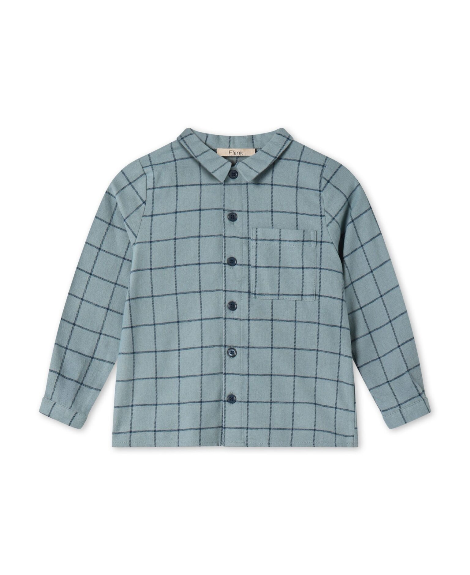 Fliink Cody Check Shirt - Slate - 86 cm