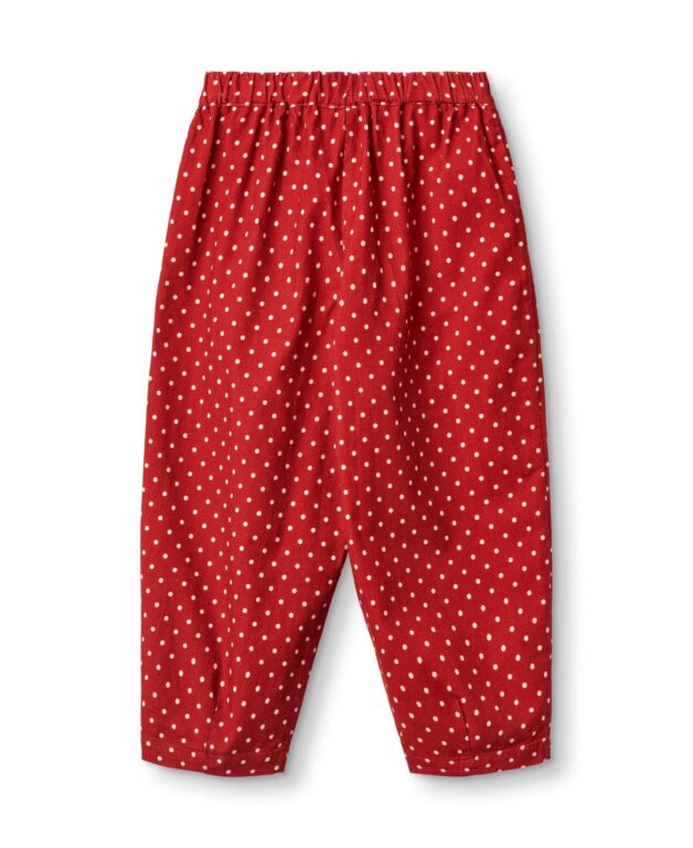Fliink Dolly Dot Pants -Pompeian Red - 80 cm