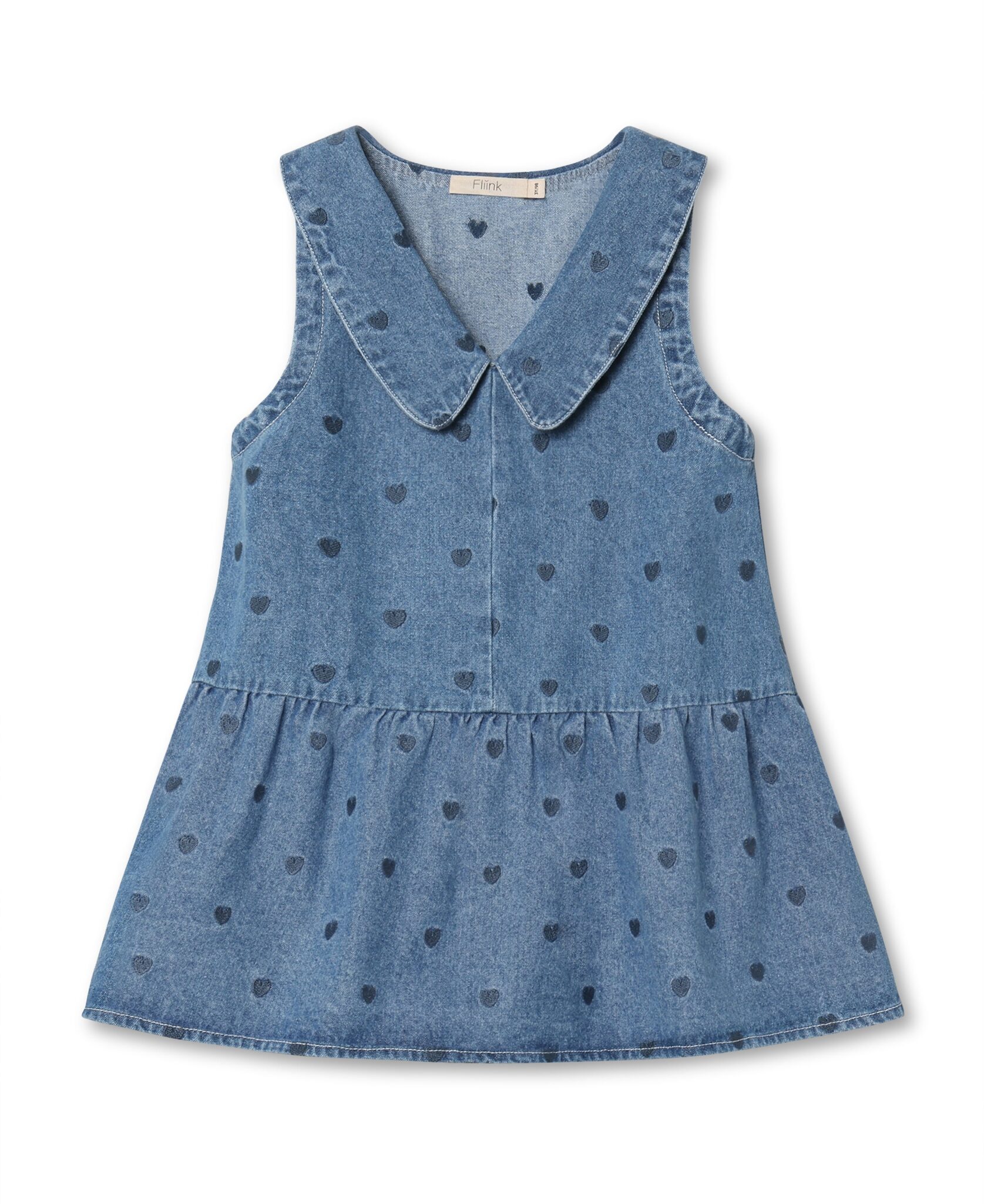 Fliink Donna Denim Spencer Dress - Light Denim Blue - 86 cm