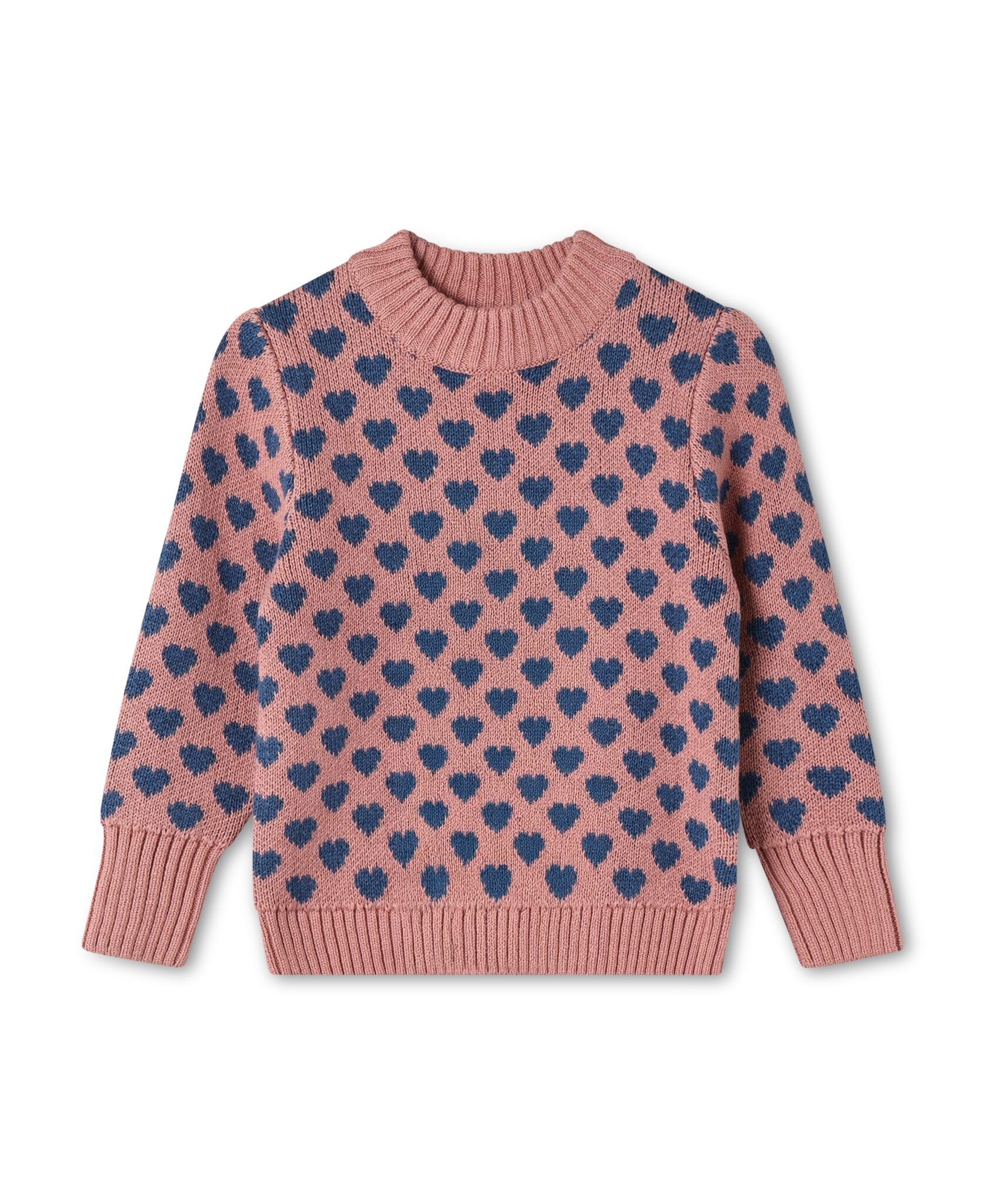 Fliink Janie Heart Pullover - Ash Rose - 92 cm