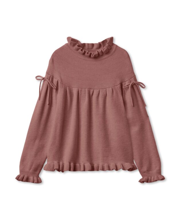 Fliink Kino LS Knit Blouse - Ash Rose - 86 cm