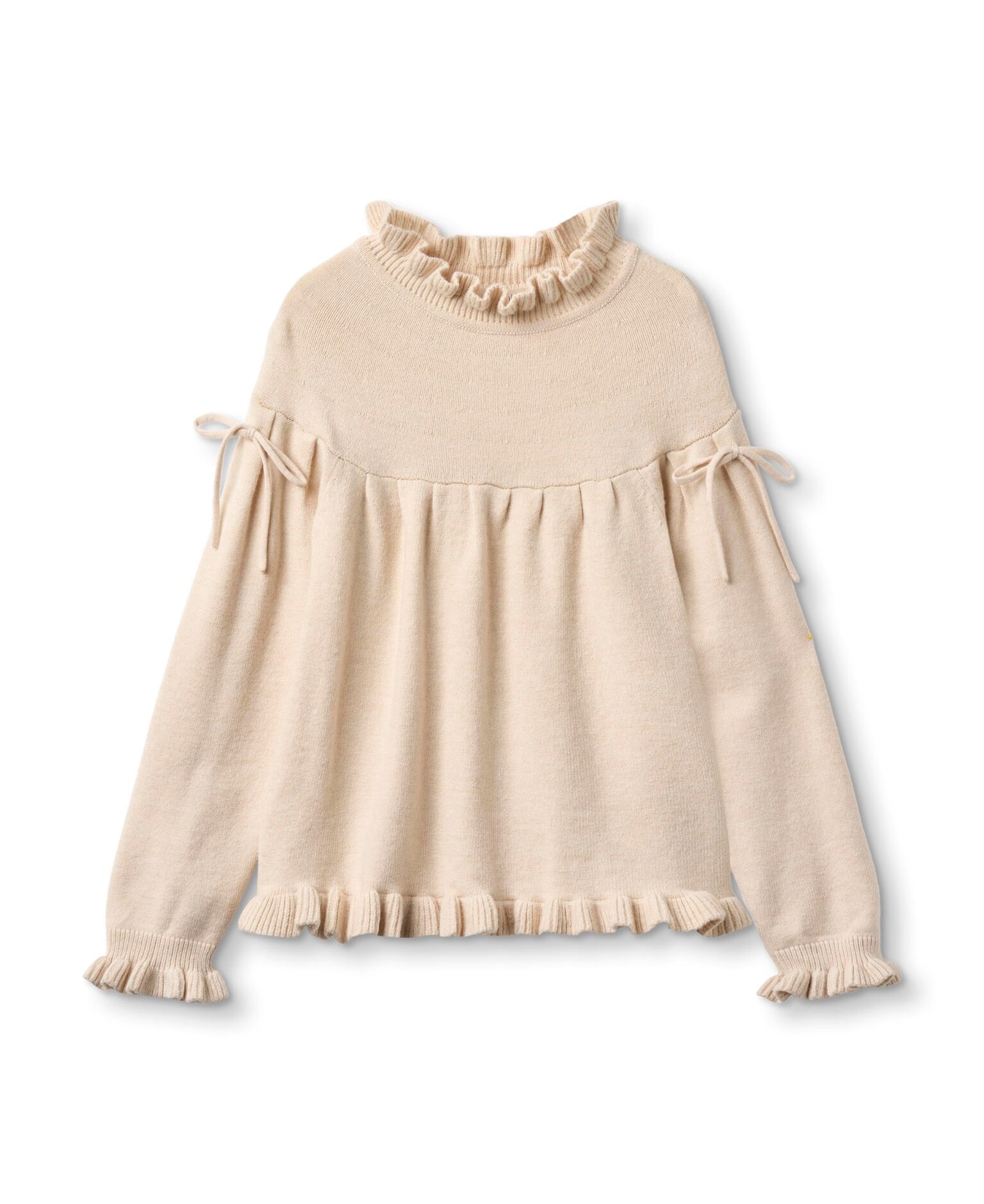 Fliink Kino LS Knit Blouse - Sandshell - 86 cm