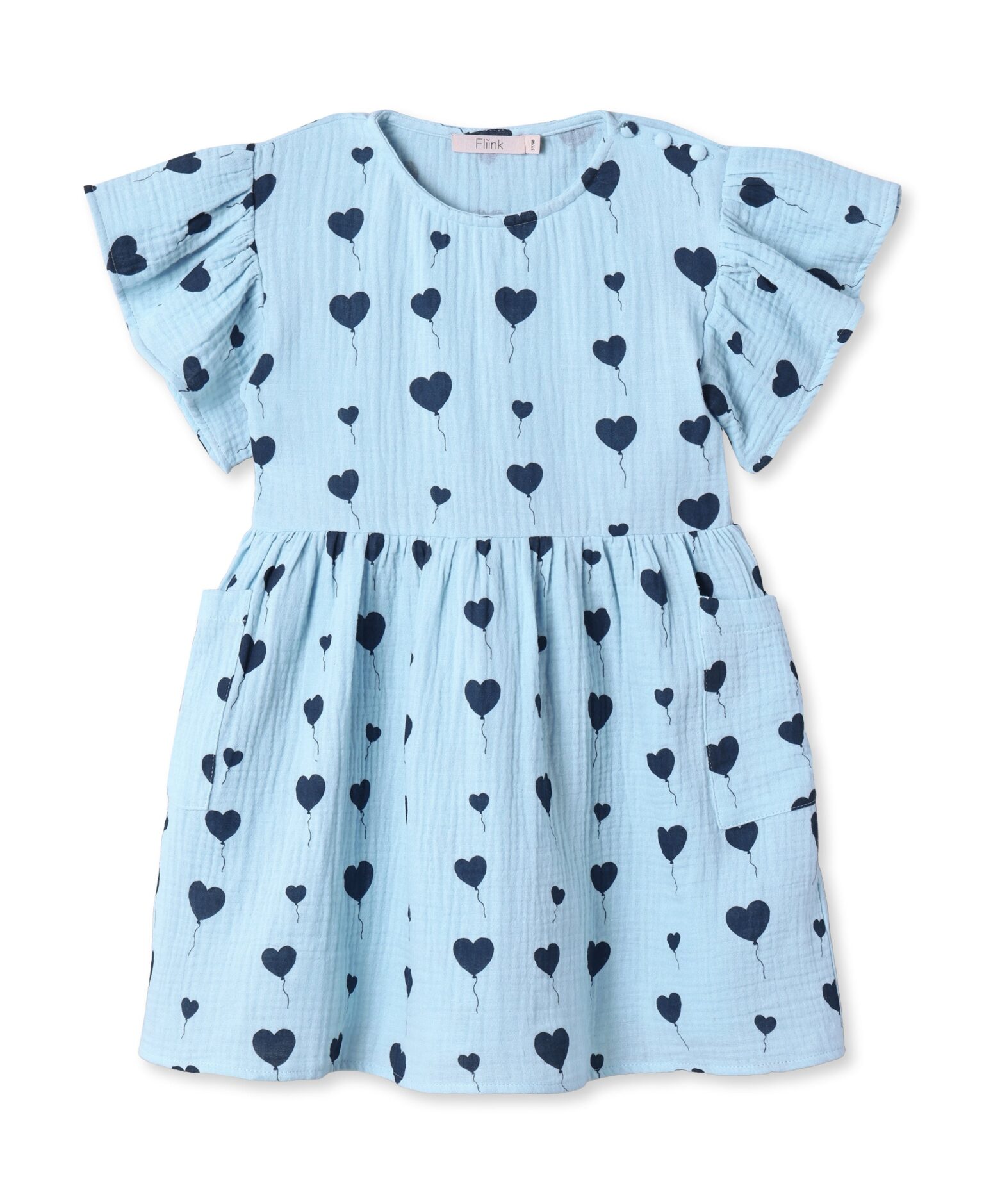 Fliink Love SS Dress - Dream Blue - 86 cm