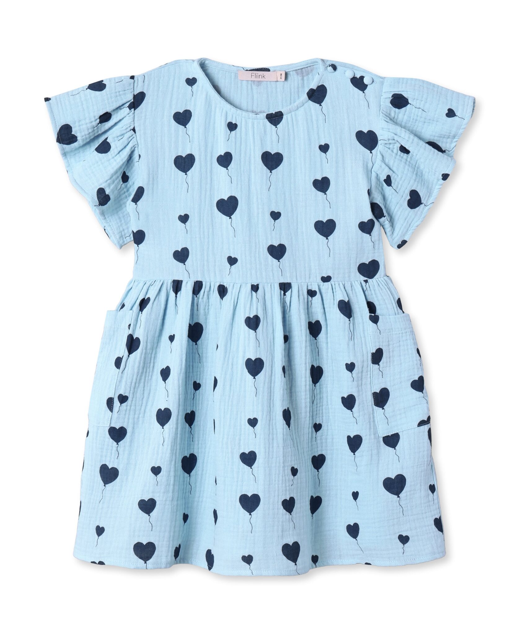 Fliink Love SS Dress - Dream Blue - 86 cm
