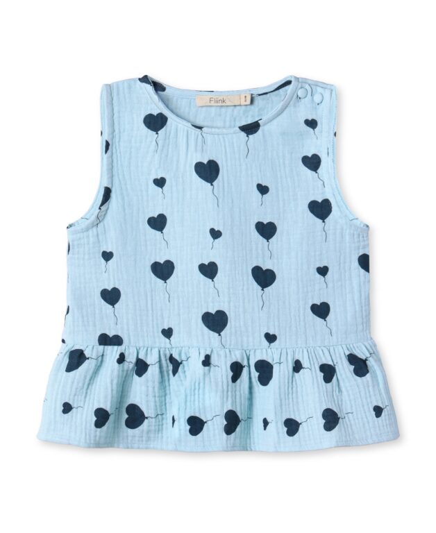 Fliink Love SS Top - Dream Blue - 86 cm