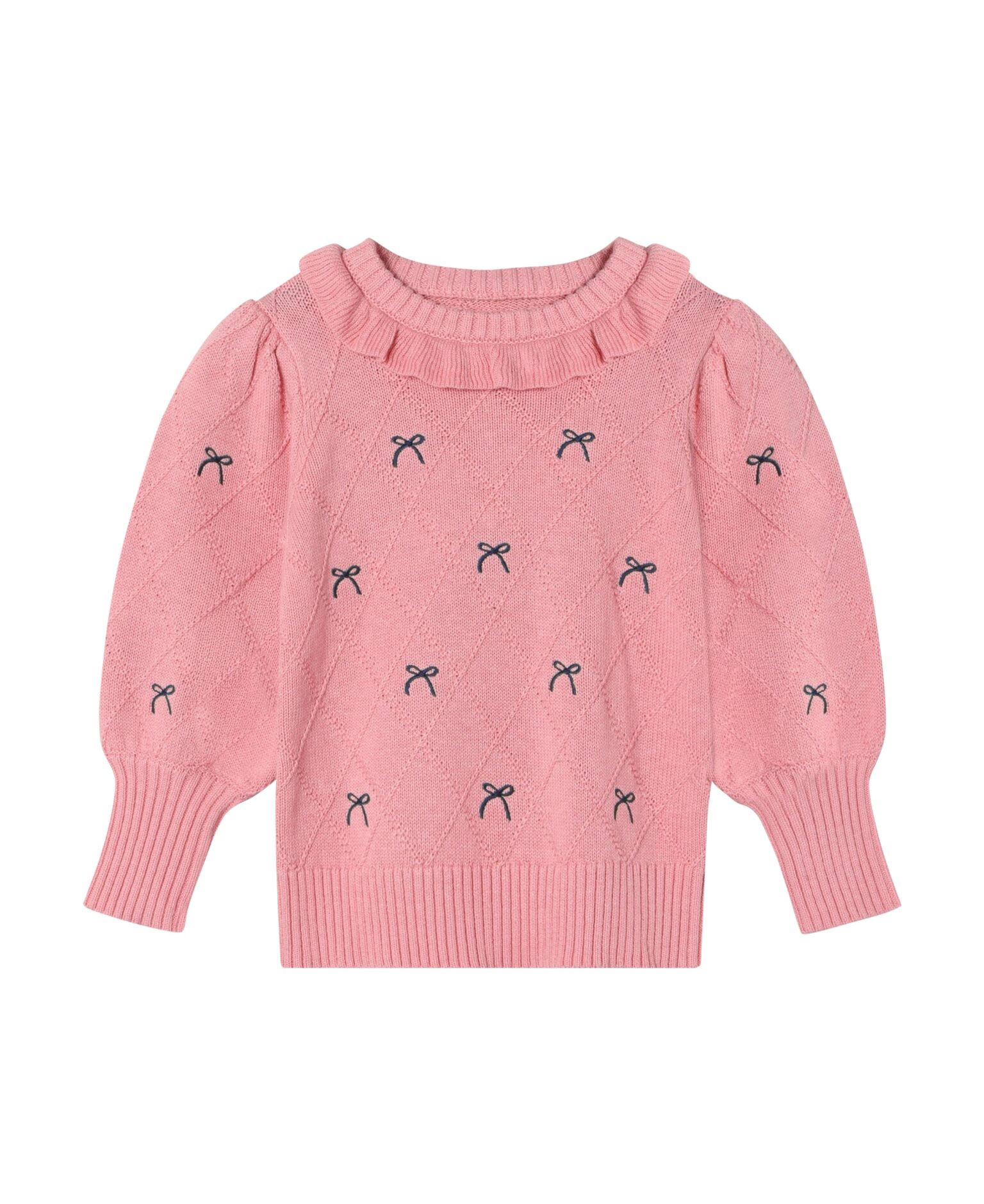Fliink Lucie Bow Pullover - Candy Pink - 86 cm Fliink Lucie Bow Pullover - Candy Pink - 86 cm