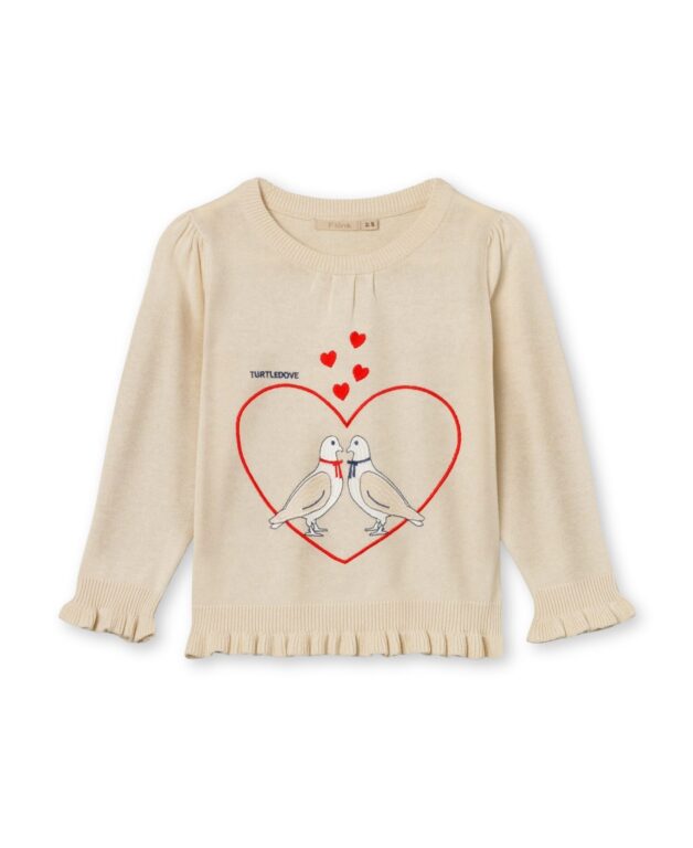 Fliink Magic Dove Pullover - Sandshell - 80 cm