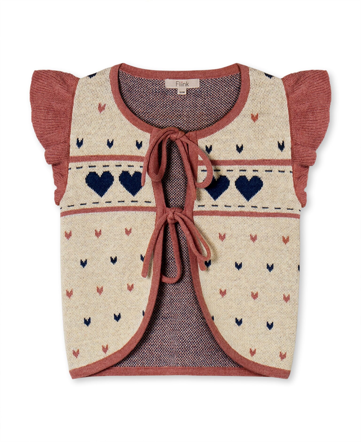 Fliink Nova Multi Heart Vest - Sandshell - 86 cm