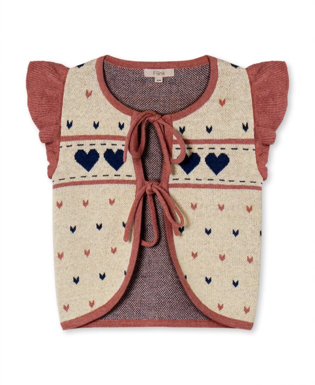 Fliink Nova Multi Heart Vest - Sandshell - 86 cm
