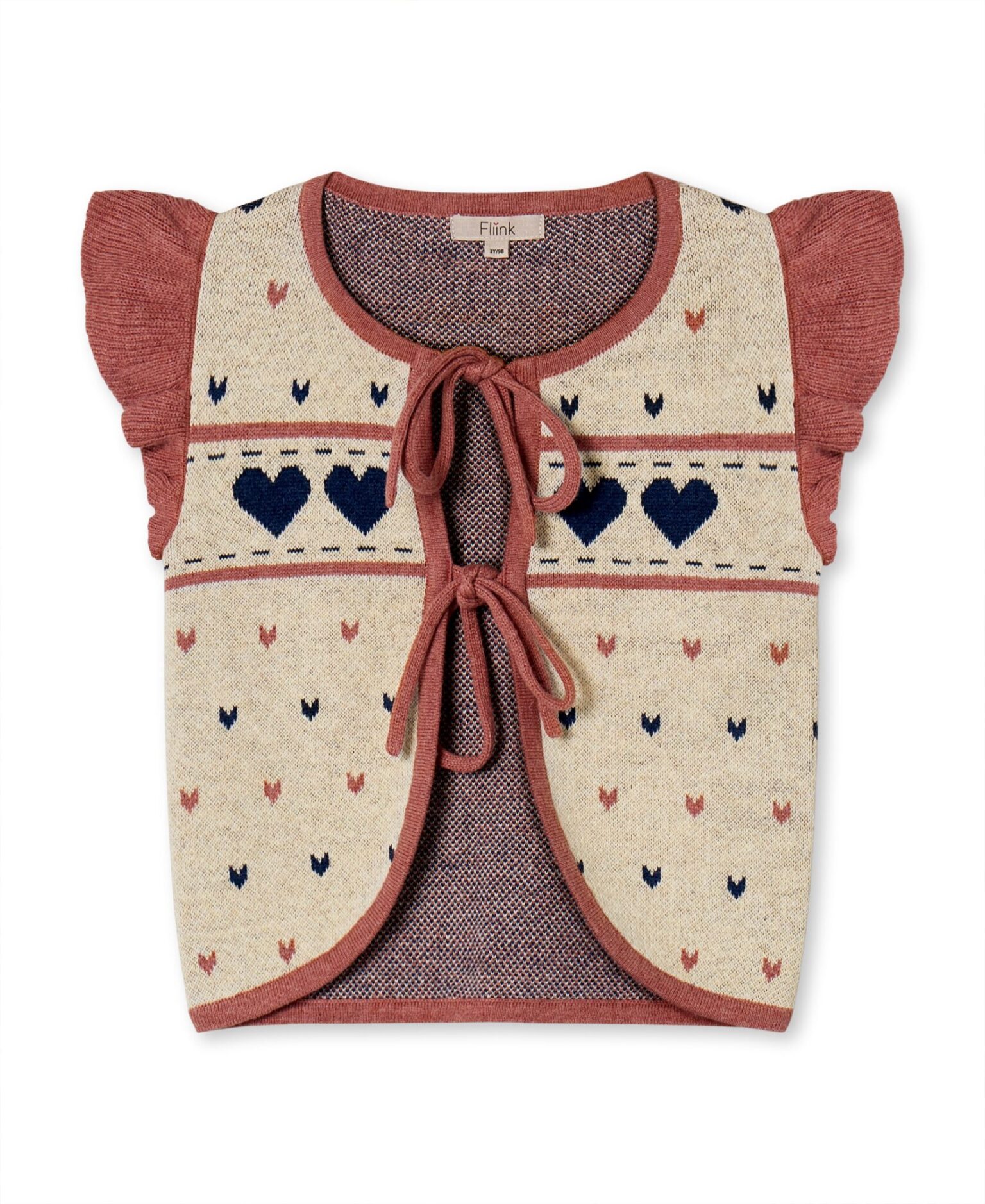 Fliink Nova Multi Heart Vest - Sandshell - 86 cm